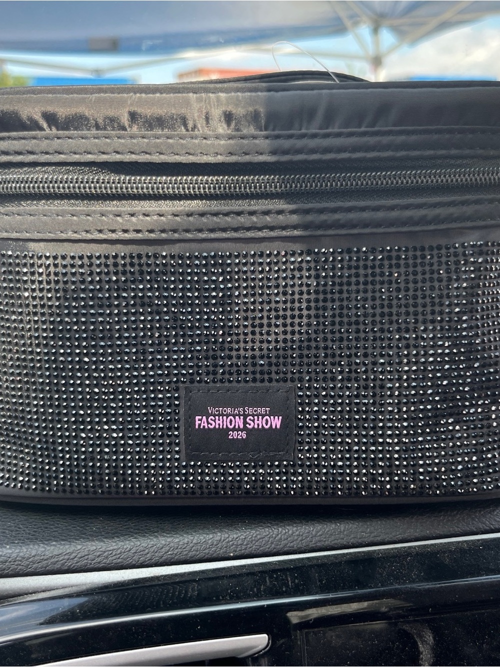 Vera Bradley Black Rhinestone Cosmetic Case